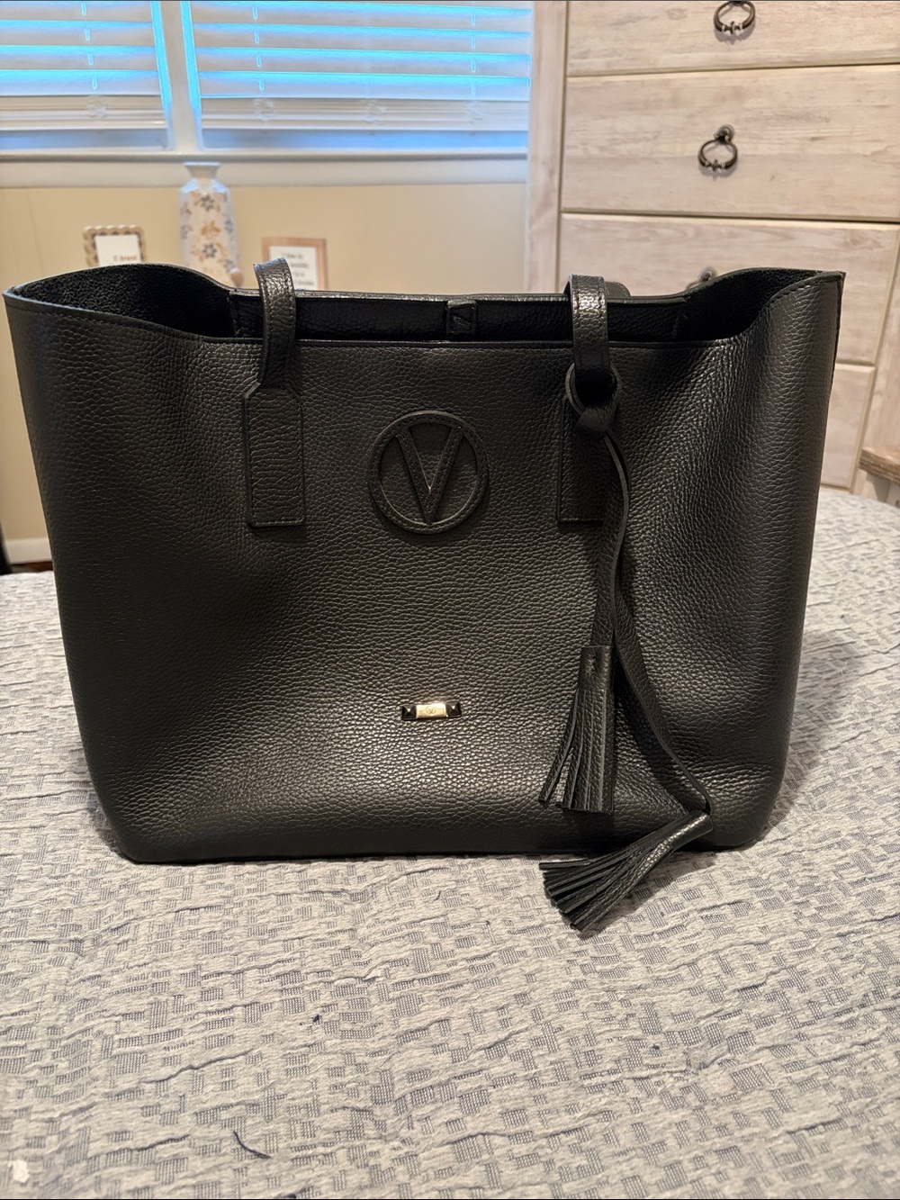 Valentino Soho Leather Medium Tote